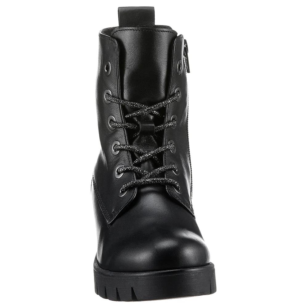 Gabor Schnürstiefelette Mit Seitlicher Kontrastnaht