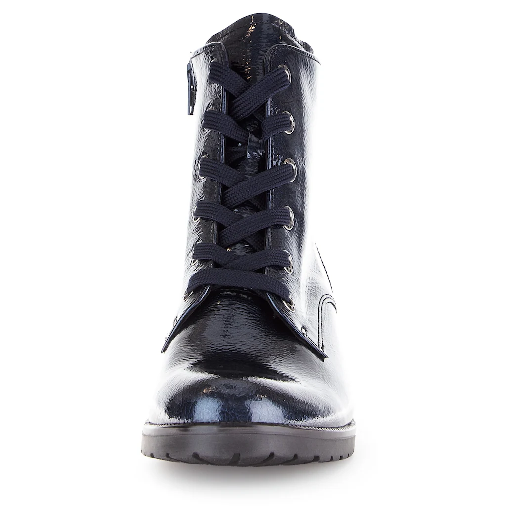 Gabor Schnürstiefelette »Tunis« Blockabsatz Schnürboots Komfortschuh Mit Anziehlasche G-Weite Bestellen