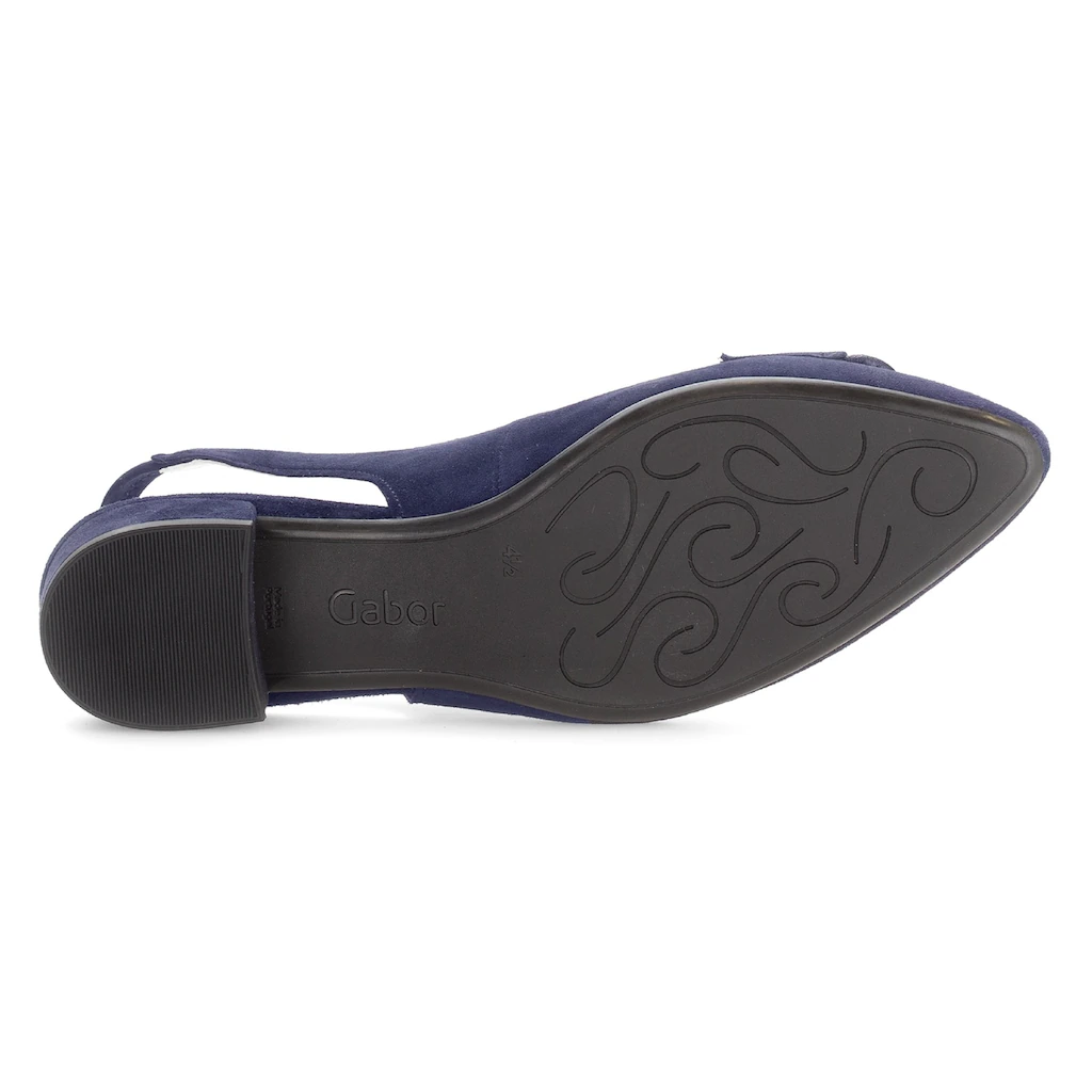 Gabor Slingpumps Blockabstz Festtagsschuh Hochzeitsschuh Mit Elastischem Riemchen