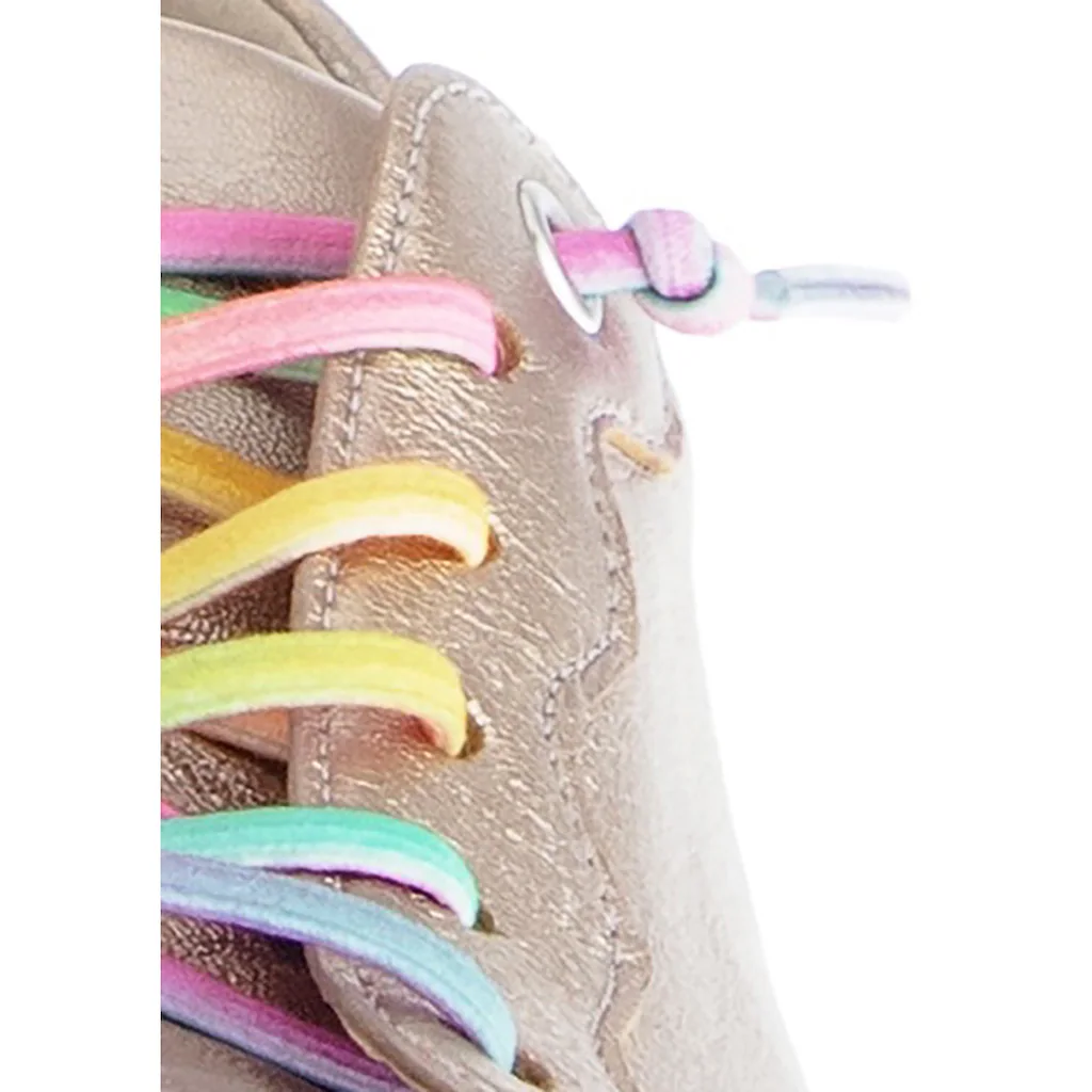 Gabor Slip-On Sneaker Freizeitschuh Halbschuh Slipper Mit Bunten Gummizügen