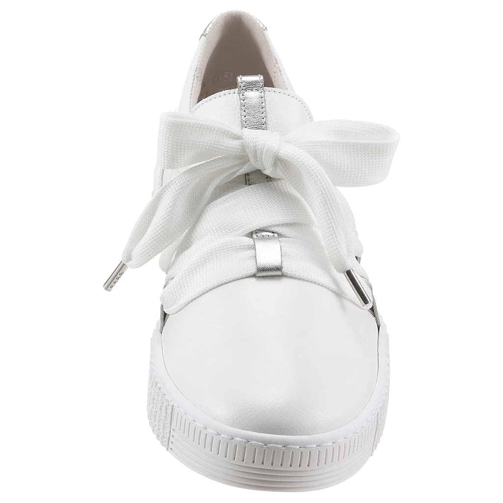 Gabor Slip-On Sneaker Schnürschuh Halbschuh Slipper Mit Aufgesetzter Zierschnürung