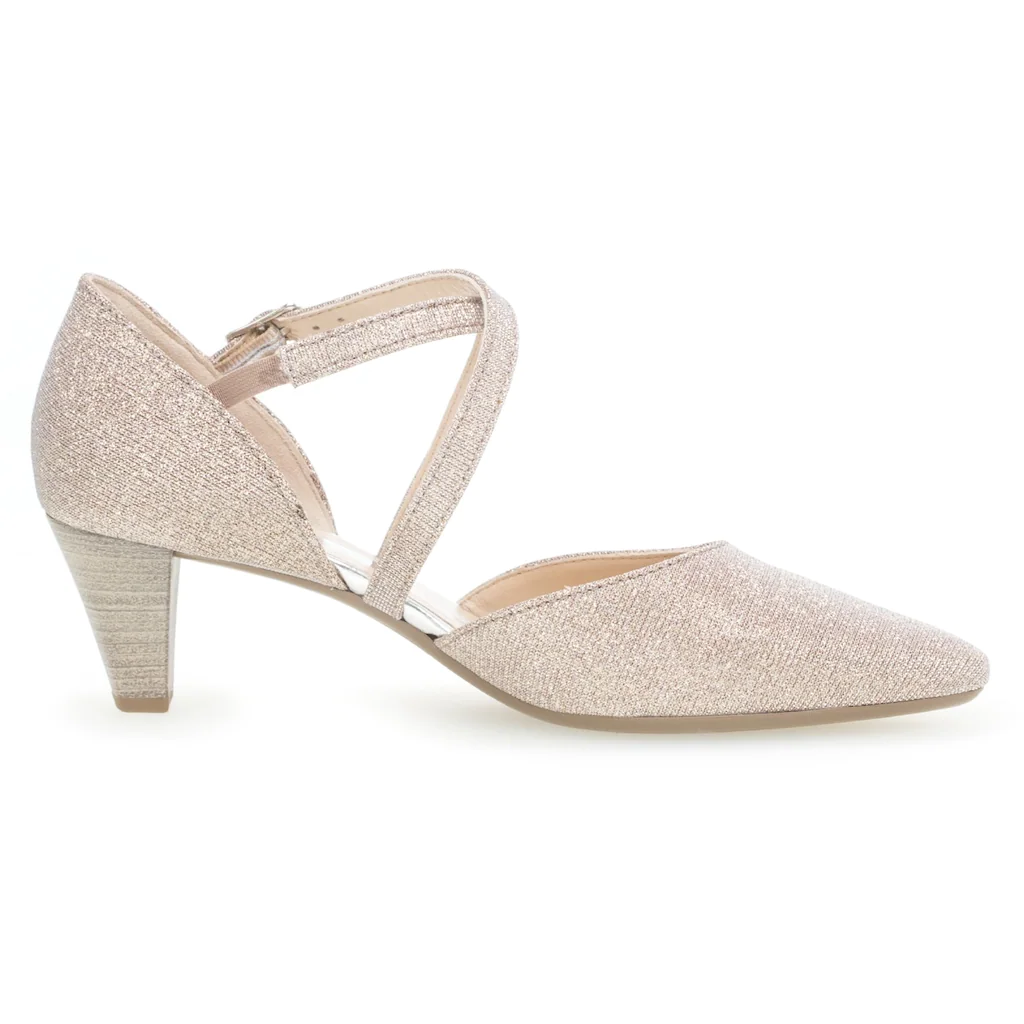 Gabor Spangenpumps Abendschuh Brautschuh Trichterabsatz In Glitzer-Optik Online Kaufen