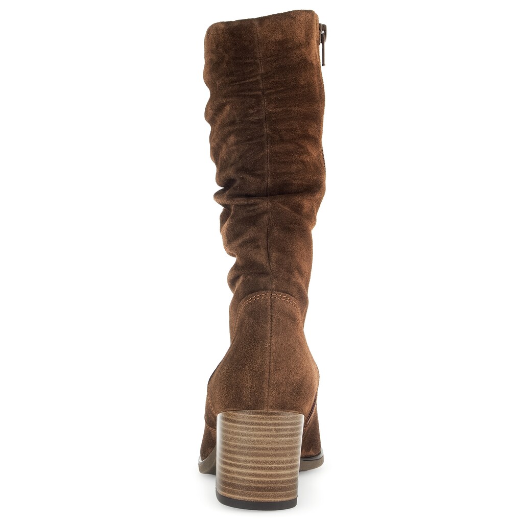 Gabor Stiefel »Ancona« Blockabsatz Kurzstiefel Businessstiefel Im Slouchy-Look Online Kaufen