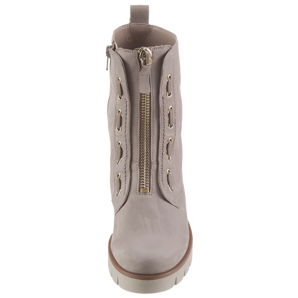 Gabor Stiefelette Blockabsatz Plateau Boots Mit Modischen Durchzügen Kaufen