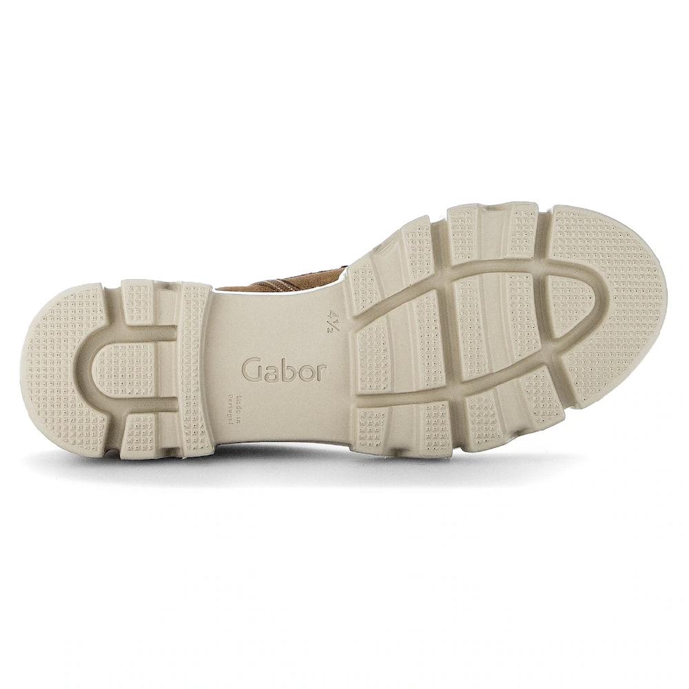 Gabor Stiefelette Plateau Boots Mit Goldfarbenem Front-Reißverschluss Online Kaufen