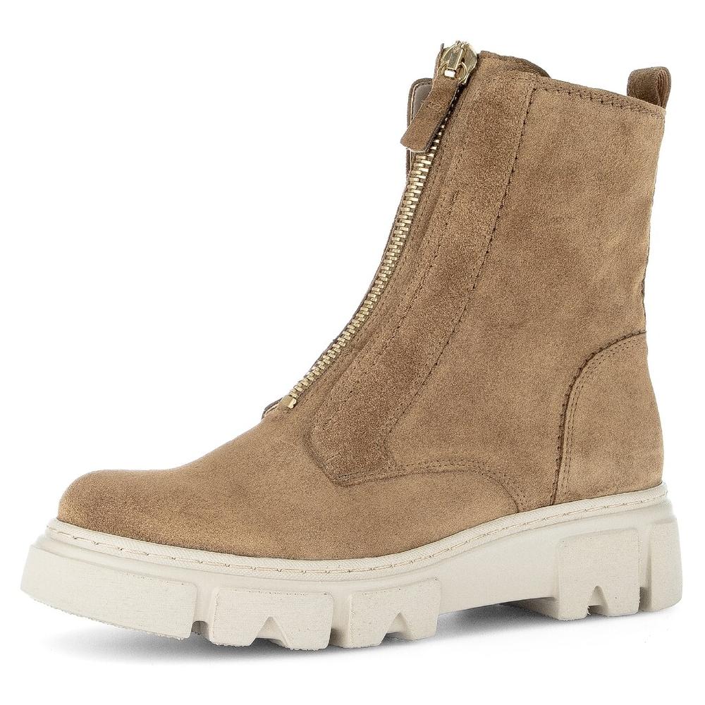 Gabor Stiefelette Plateau Boots mit goldfarbenem Front-Reißverschluss online kaufen