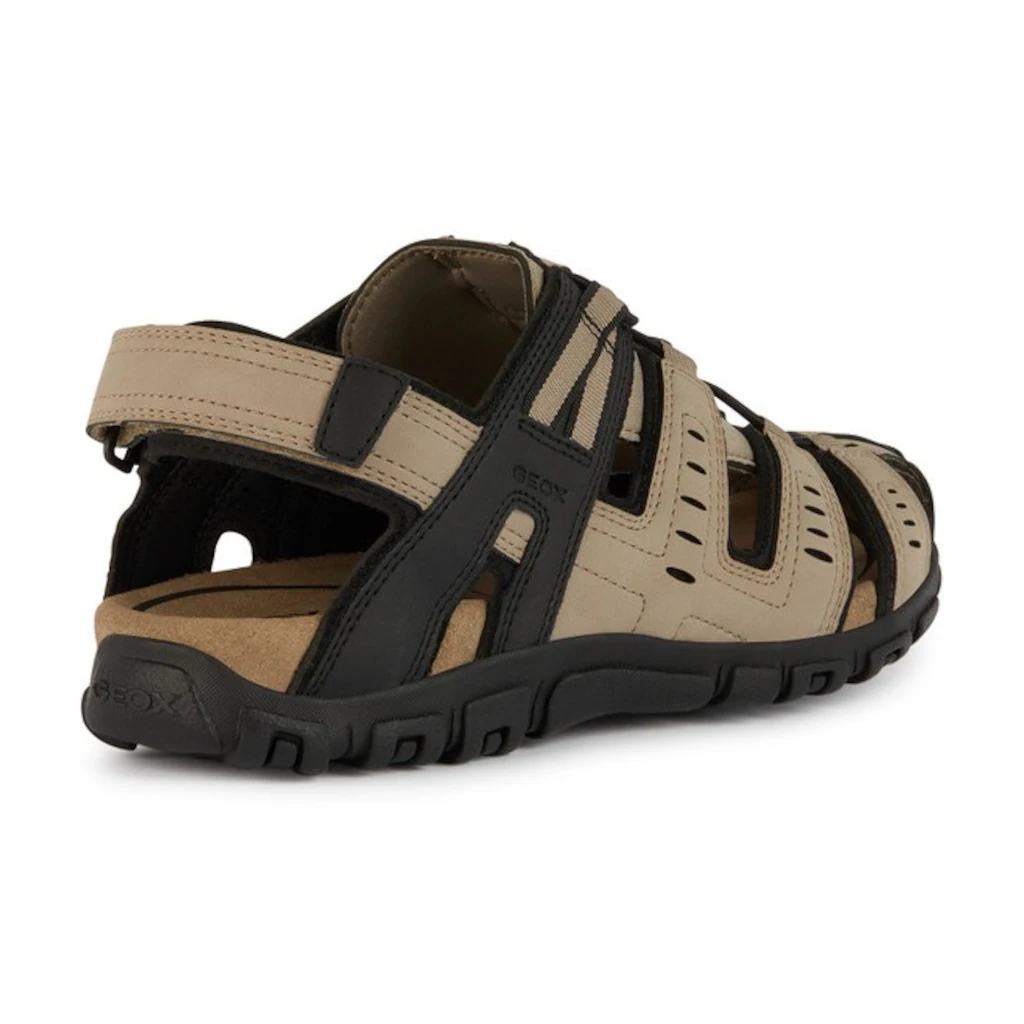 Geox Sandale »UOMO SANDAL STRADA C« Sommerschuh Klettschuh Outdoorsandale Mit Lederfußbett ▷ Für