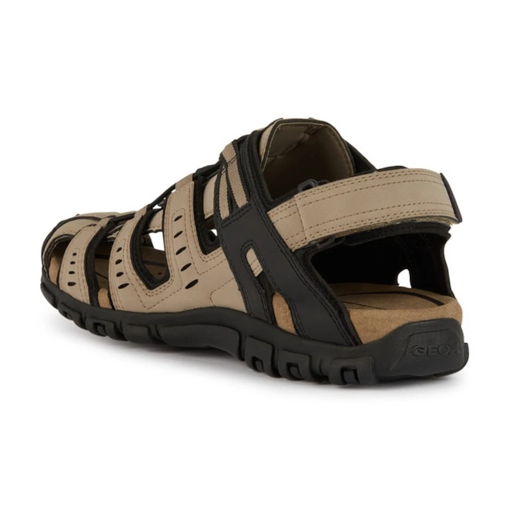 Geox Sandale »UOMO SANDAL STRADA C« Sommerschuh Klettschuh Outdoorsandale Mit Lederfußbett ▷ Für