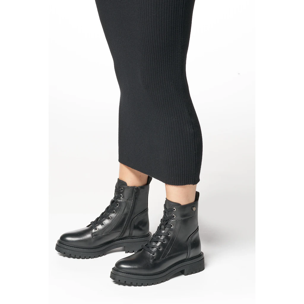 Geox Schnürboots »D IRIDEA G« Chunky Boot Plateau Stiefelette Mit Blockabsatz Online Bestellen
