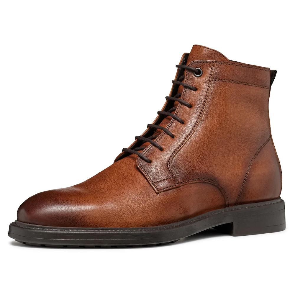 Geox Schnürboots »U TIBERIO D« Business Schuh Festtagsschuh mit feinem Blockabsatz online kaufen