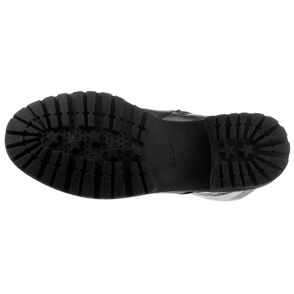 Geox Schnürstiefelette »D HOARA« Blockabsatz Schnürboots Mit Innenreißverschluss Kaufen