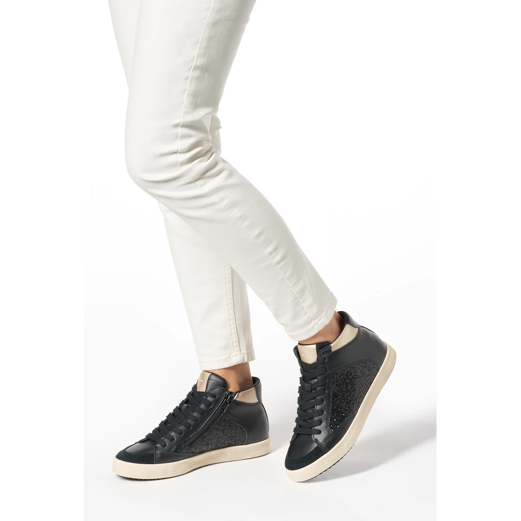 Geox Sneaker »D BLOMIEE H« High Top Sneaker Schnürboots Winterboots Mit Gepolstertem Schaftrand ▷ Für