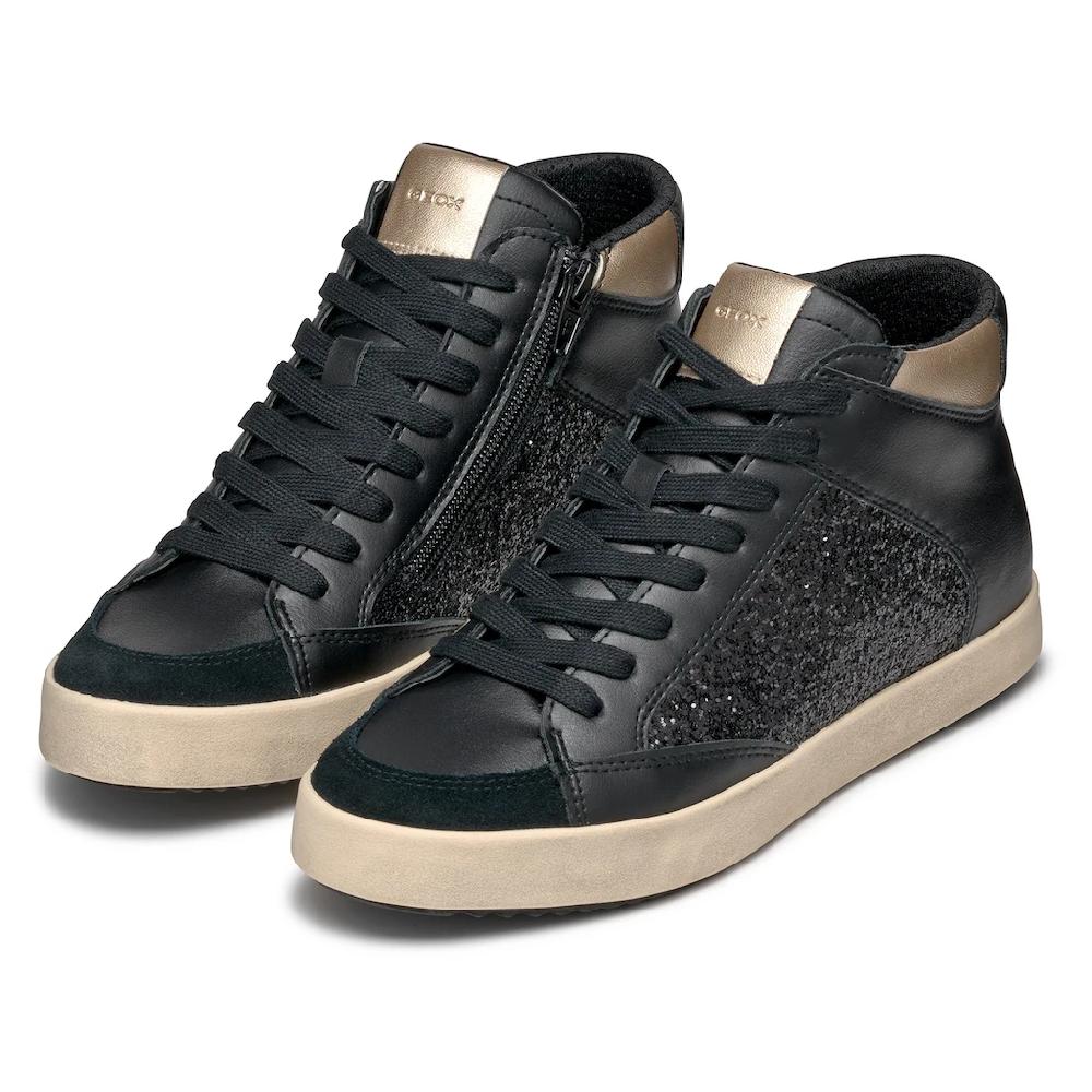 Geox Sneaker »D BLOMIEE H« High Top Sneaker Schnürboots Winterboots mit gepolstertem Schaftrand ▷ für