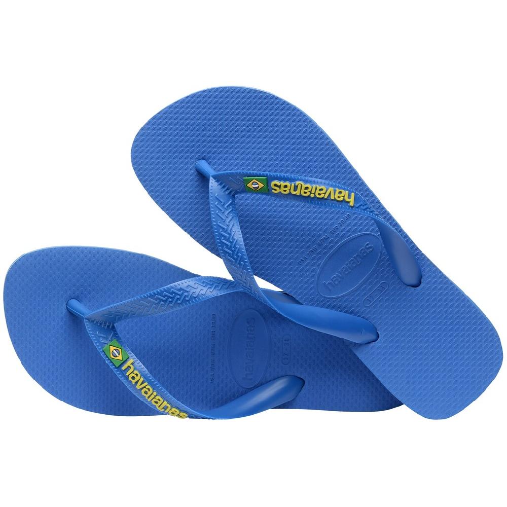 Havaianas Zehentrenner »BRASIL LOGO NEON« Sommerschuh Schlappen Poolsildes Mit Brasil Detail