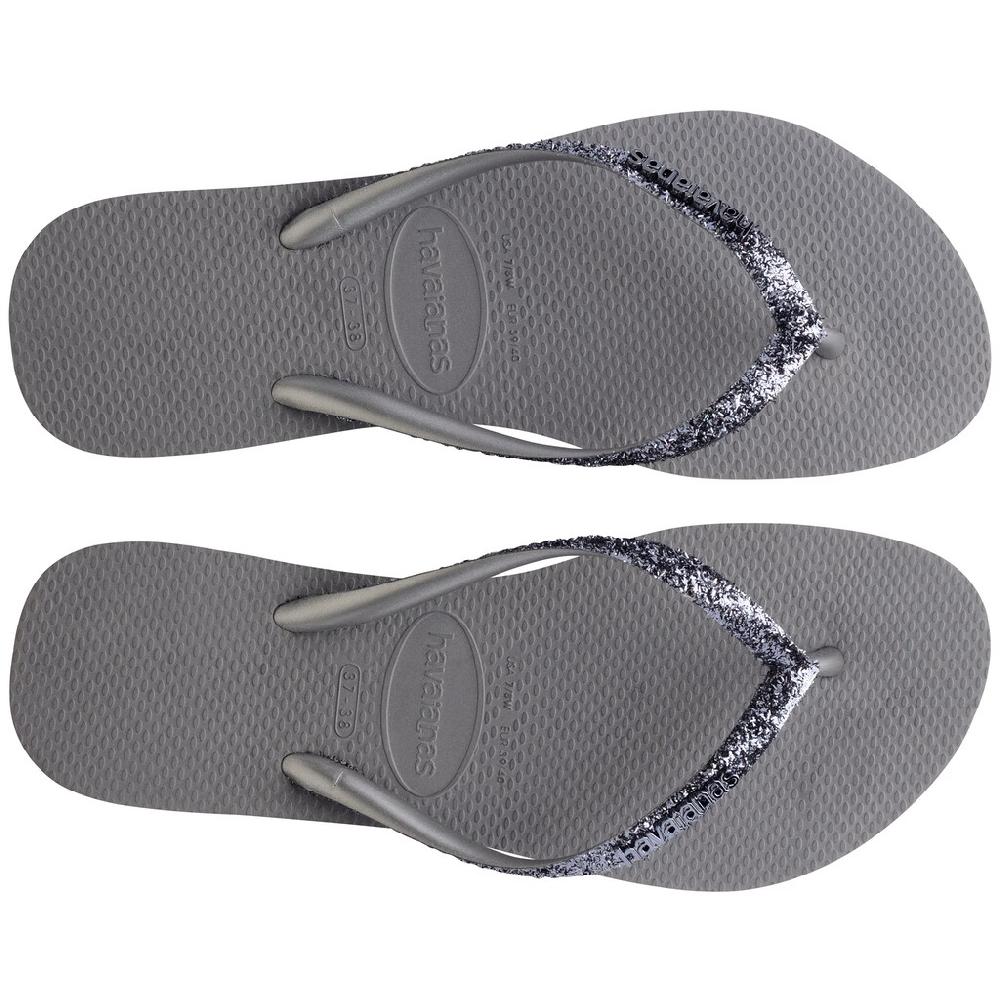 Havaianas Zehentrenner »SLIM GLITTER 2« Sommerschuh Schlappen Poolsildes Mit Glitzernden Details