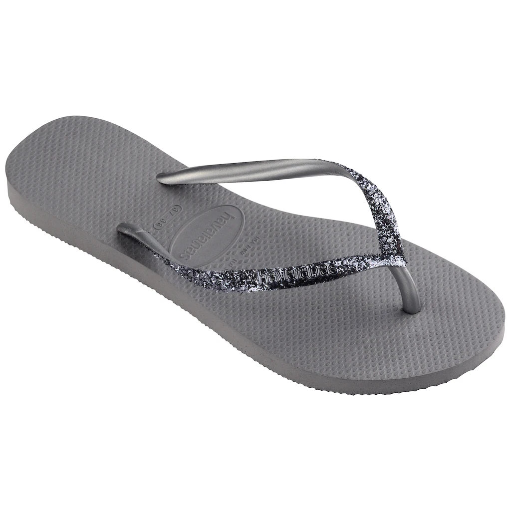 Havaianas Zehentrenner »SLIM GLITTER 2« Sommerschuh Schlappen Poolsildes mit glitzernden Details