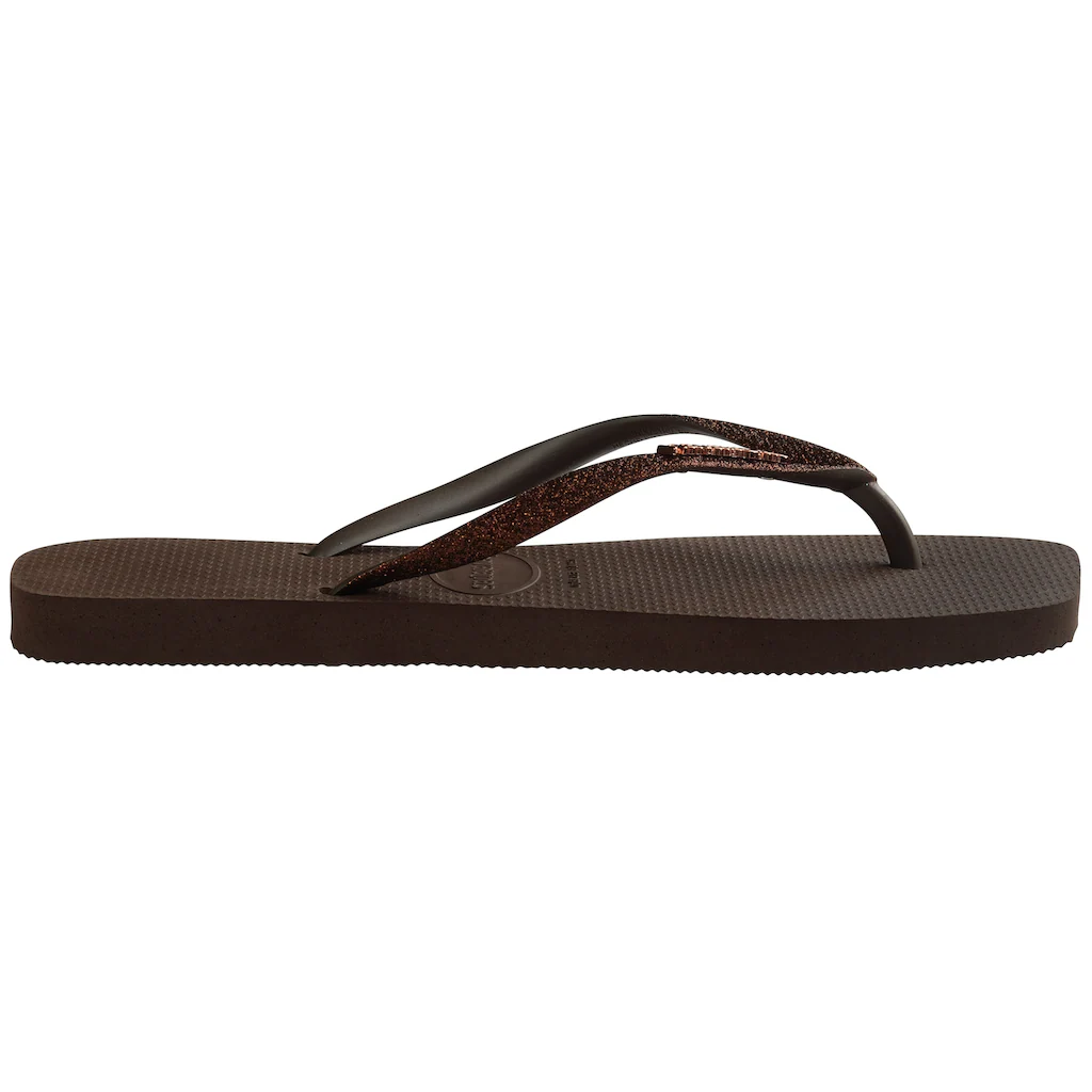 Havaianas Zehentrenner »SQUARE GLITTER« Sommerschuh Schlappen Poolsildes Mit Glitter