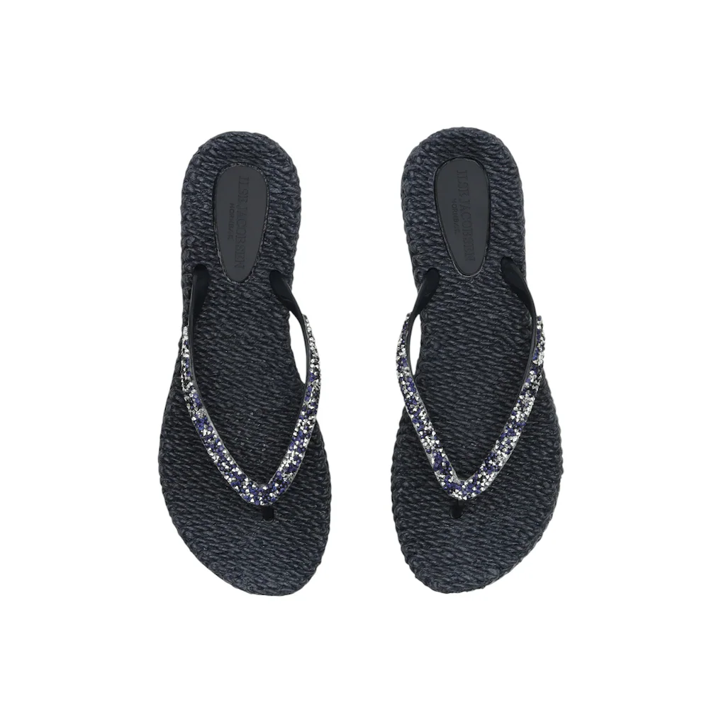 Ilse Jacobsen Zehentrenner »CHEERFUL03G« Gemusterte Innensohle Glitzersteine Massageffekt ▷ Für