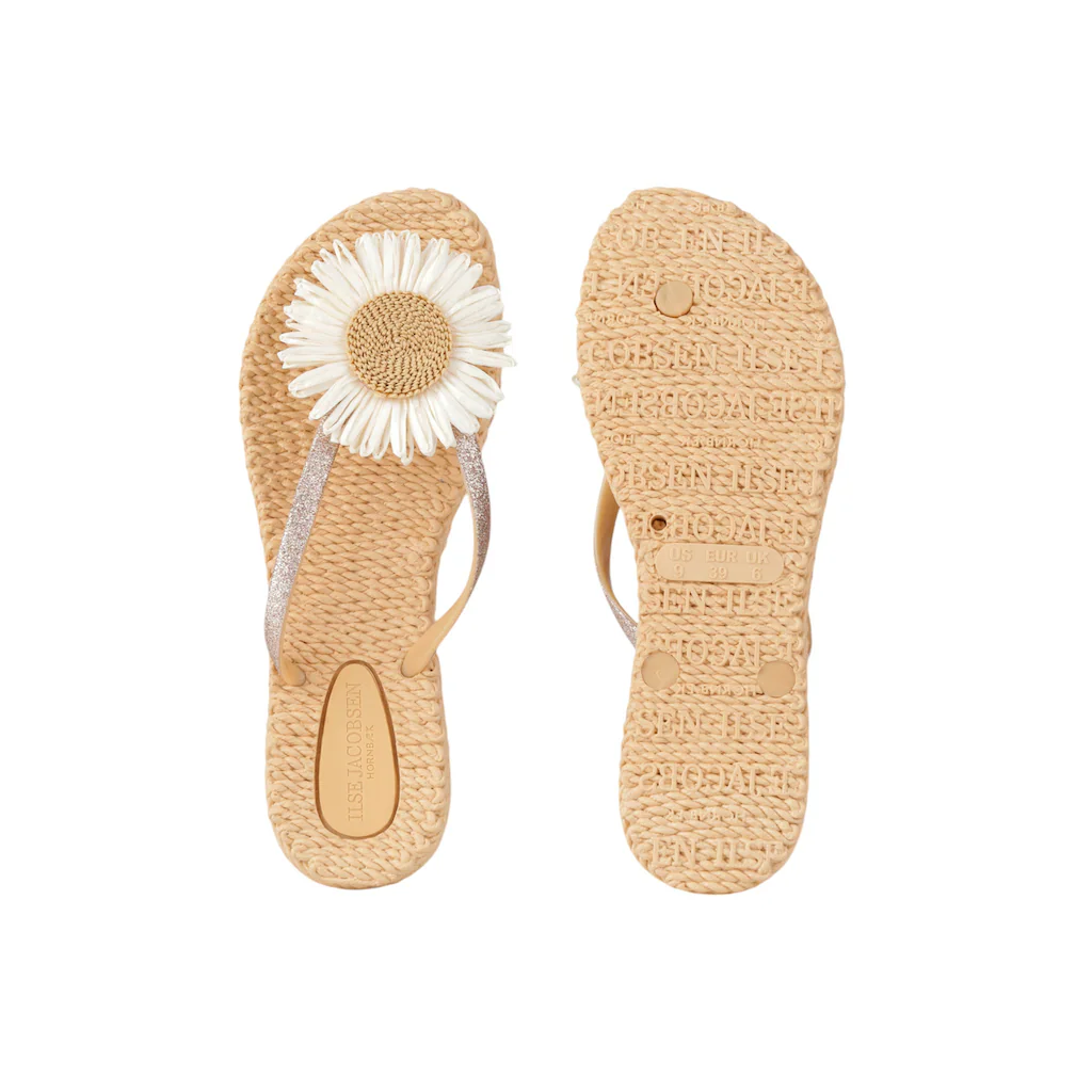 Ilse Jacobsen Zehentrenner »CHEERFUL16F« Flexibler Zehentrenner Luftgummi Massagesohle Glitzer Blume