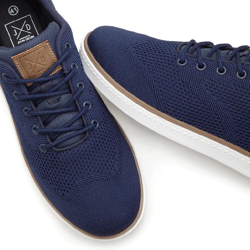 John Devin Sneaker Mit Mesh-Optik Freizeitschuh Halbschuh Unisex VEGAN