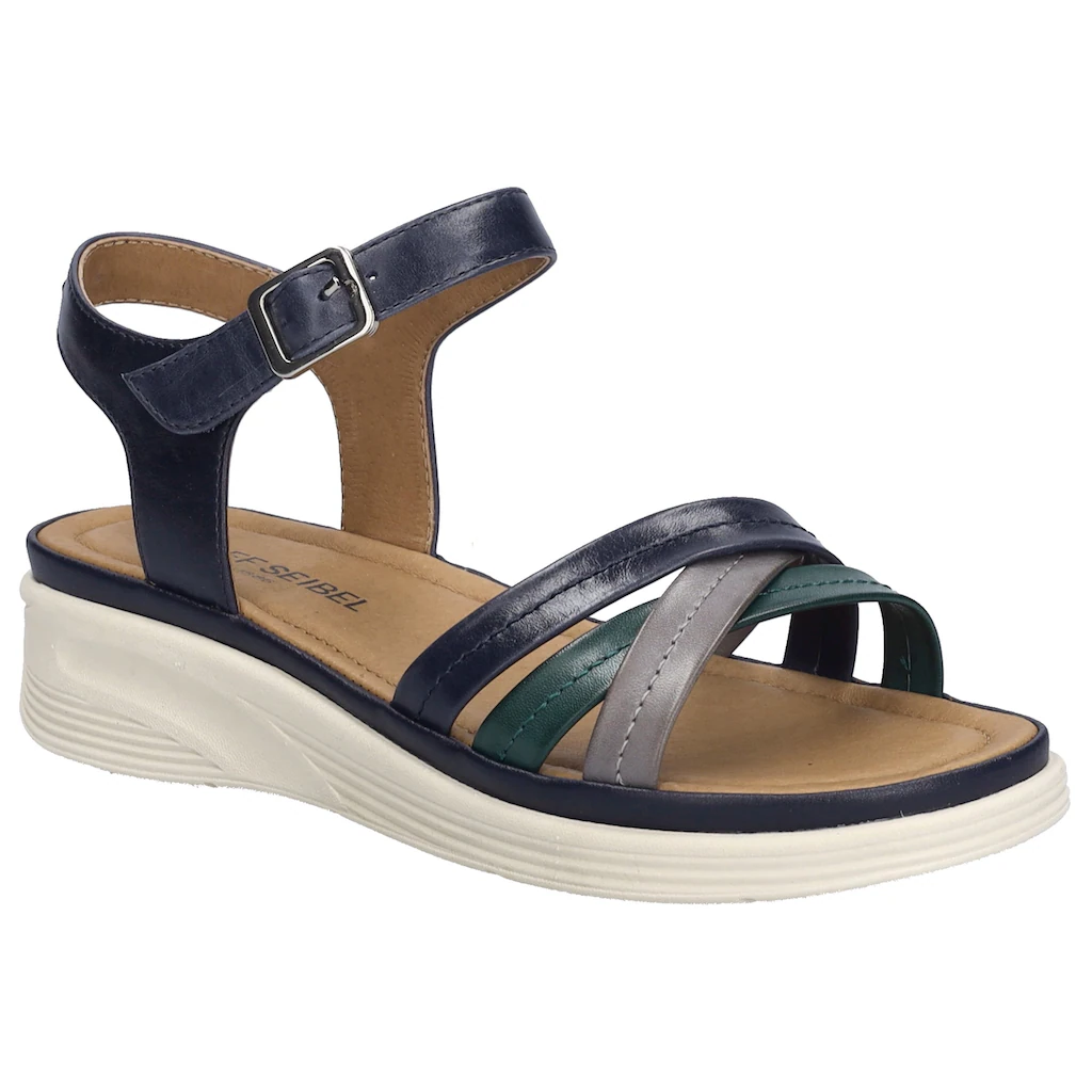 Josef Seibel Sandale »Sevran 02« Plateausandale Keilsandale mit modischer Kreuzbandage