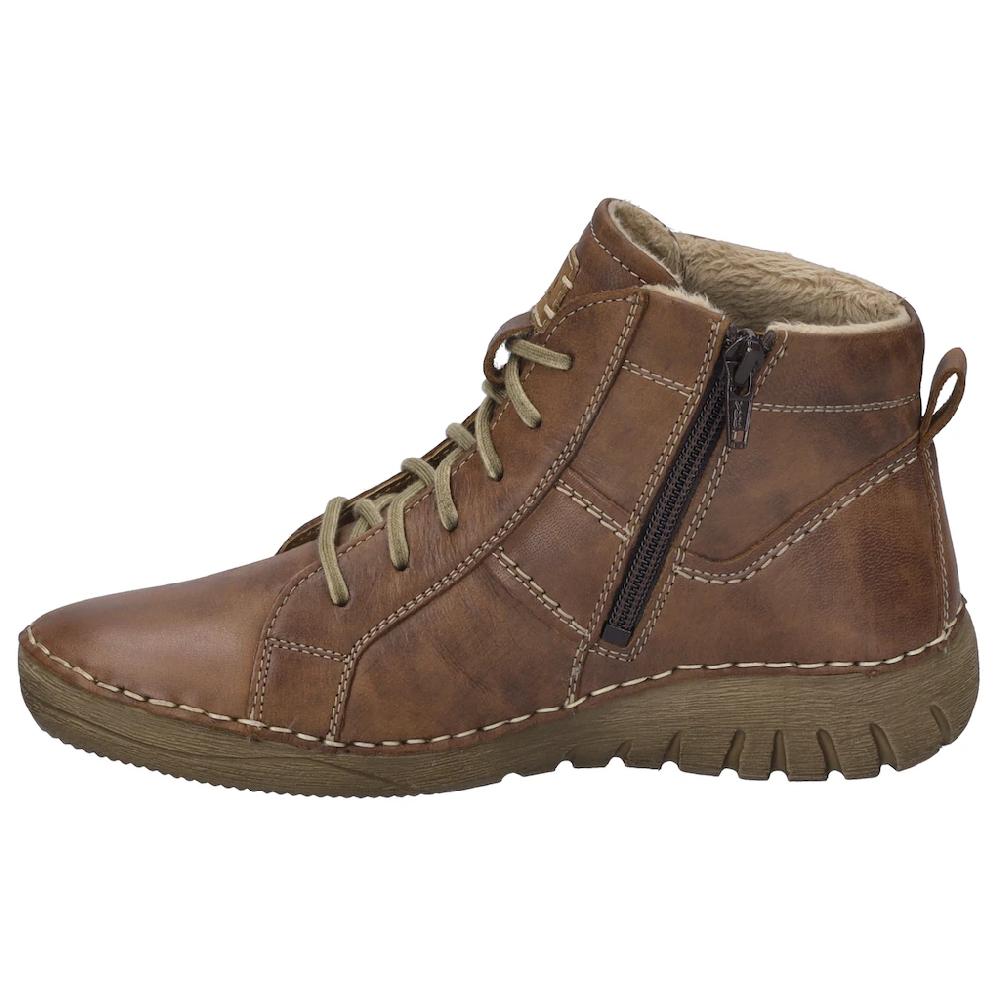 Josef Seibel Schnürstiefelette »Felicia 01« Schnürboots Sneaker Freizeitschuh Mit Modischer Ziernaht Online Bestellen