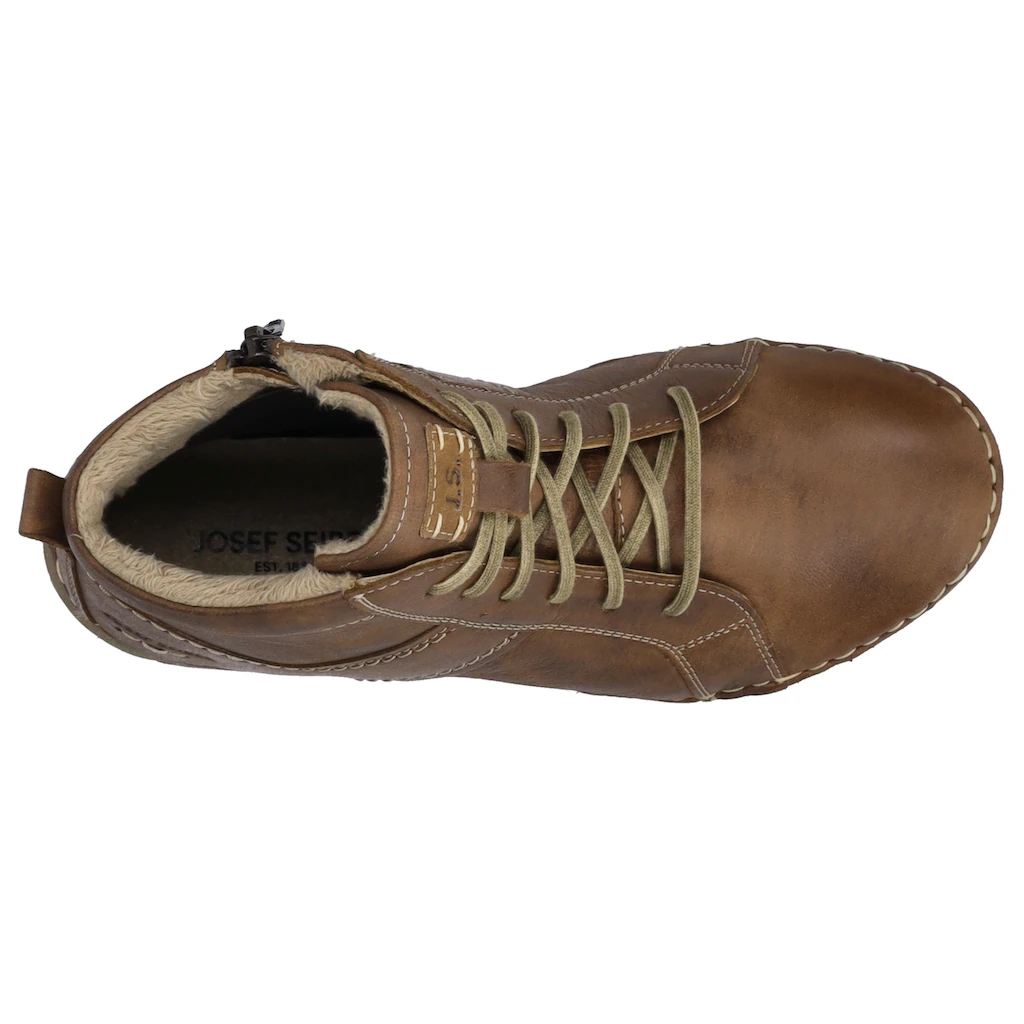 Josef Seibel Schnürstiefelette »Felicia 01« Schnürboots Sneaker Freizeitschuh Mit Modischer Ziernaht Online Bestellen