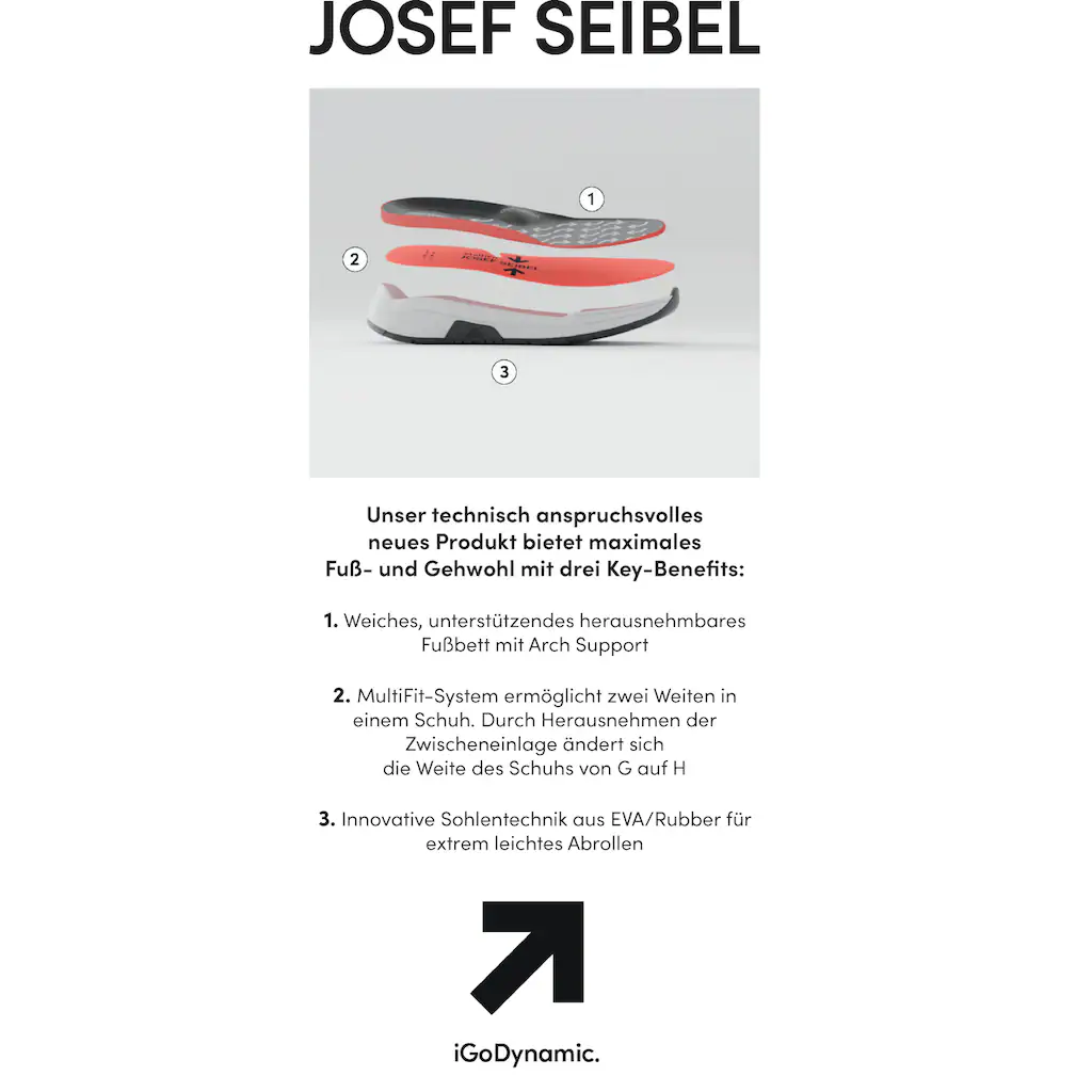 Josef Seibel Sneaker »Elli 01« Trekkingschuh Schnürboots Komfortschuh Mit Wechselfußbett Online Bestellen