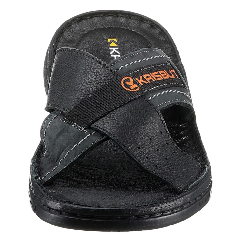 KRISBUT Pantolette Sommerschuh Schlappen Poolslides Mit Farbigem Logoschriftzug Online Kaufen