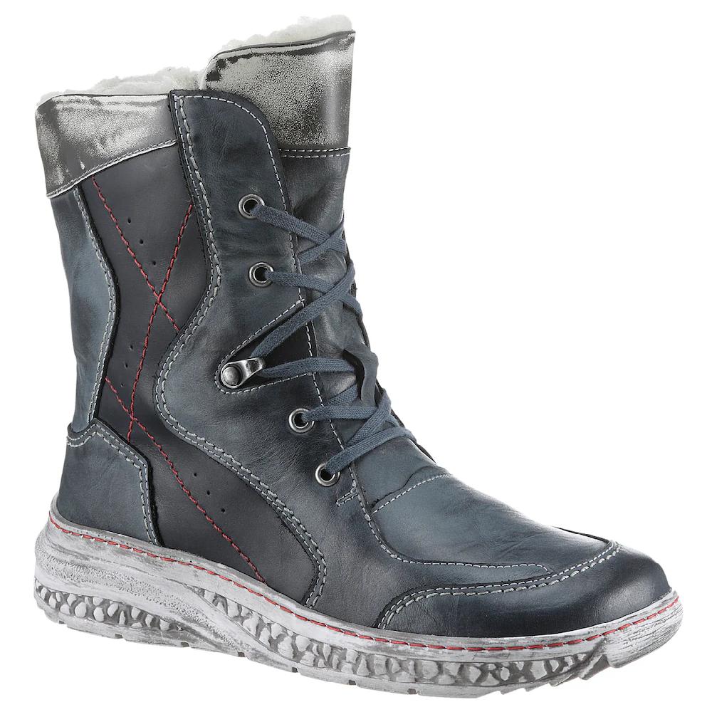 KRISBUT Winterboots Winterstiefel Boots Schnürboots mit Komfortweite: sehr weit online kaufen