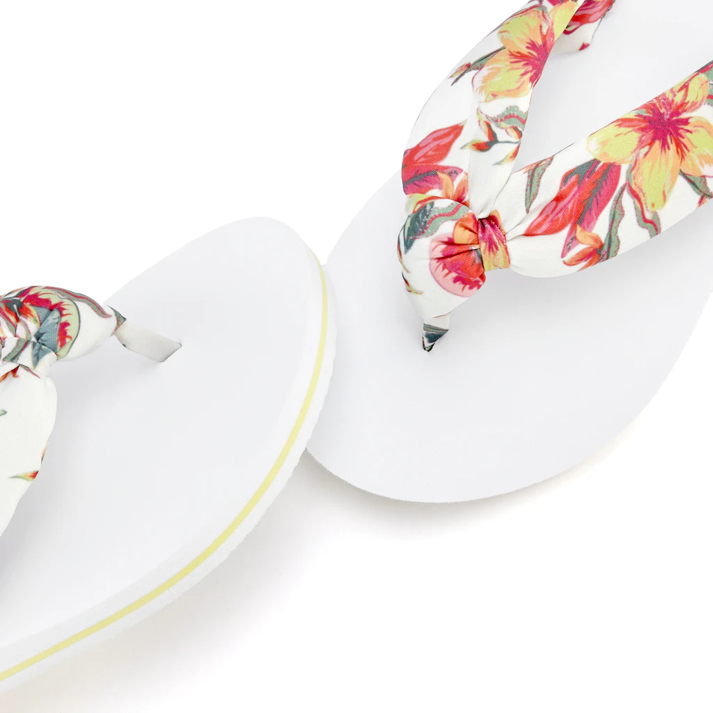 LASCANA Badezehentrenner Sandale Pantolette Badeschuh Ultraleicht Mit Softem Band VEGAN