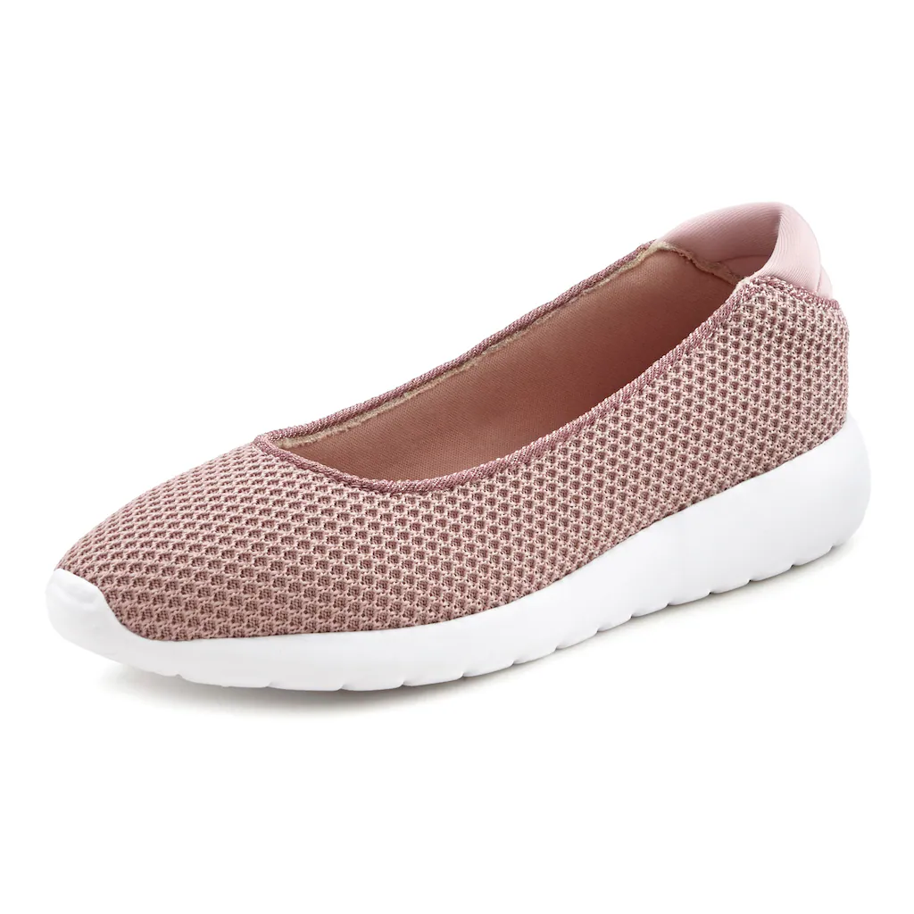LASCANA Ballerina »Sneaker Ballerinas « Freizeitschuh Slipper Halbschuh Sneaker Slip-In leichte Mesh-Optik kaufen