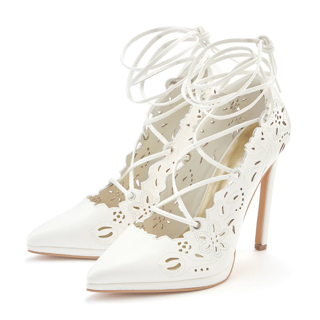 LASCANA Belle Affaire High-Heel-Pumps Stiletto Pump Mit Abnehmbaren Schnürbänder