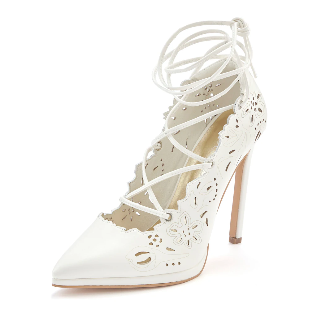 LASCANA Belle Affaire High-Heel-Pumps Stiletto Pump mit abnehmbaren Schnürbänder