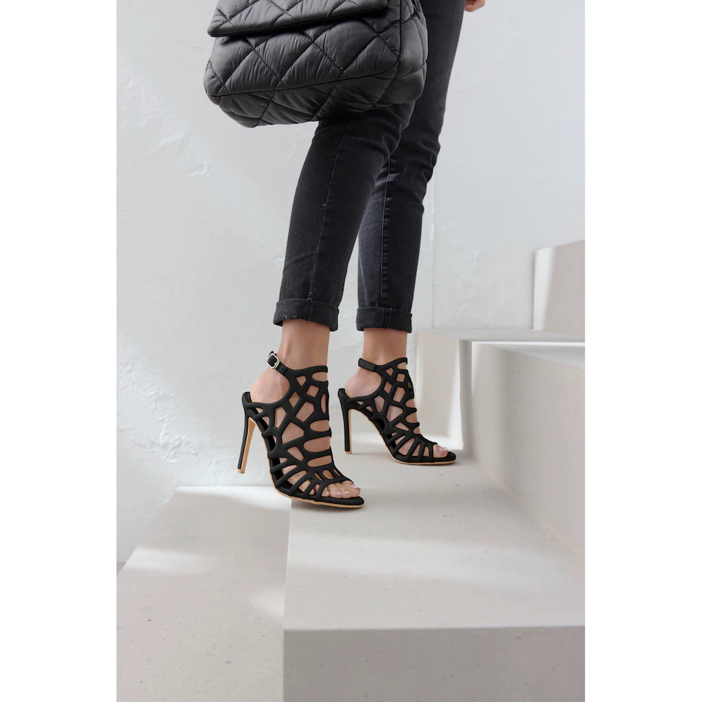LASCANA Belle Affaire High-Heel-Sandalette Sandalette Sandale Mit Cut Outs