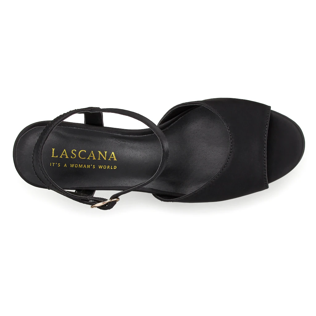 LASCANA Belle Affaire High-Heel-Sandalette Sandale Erotisch Offener Schuh Mit Peep-Toe Und Mit Plateau