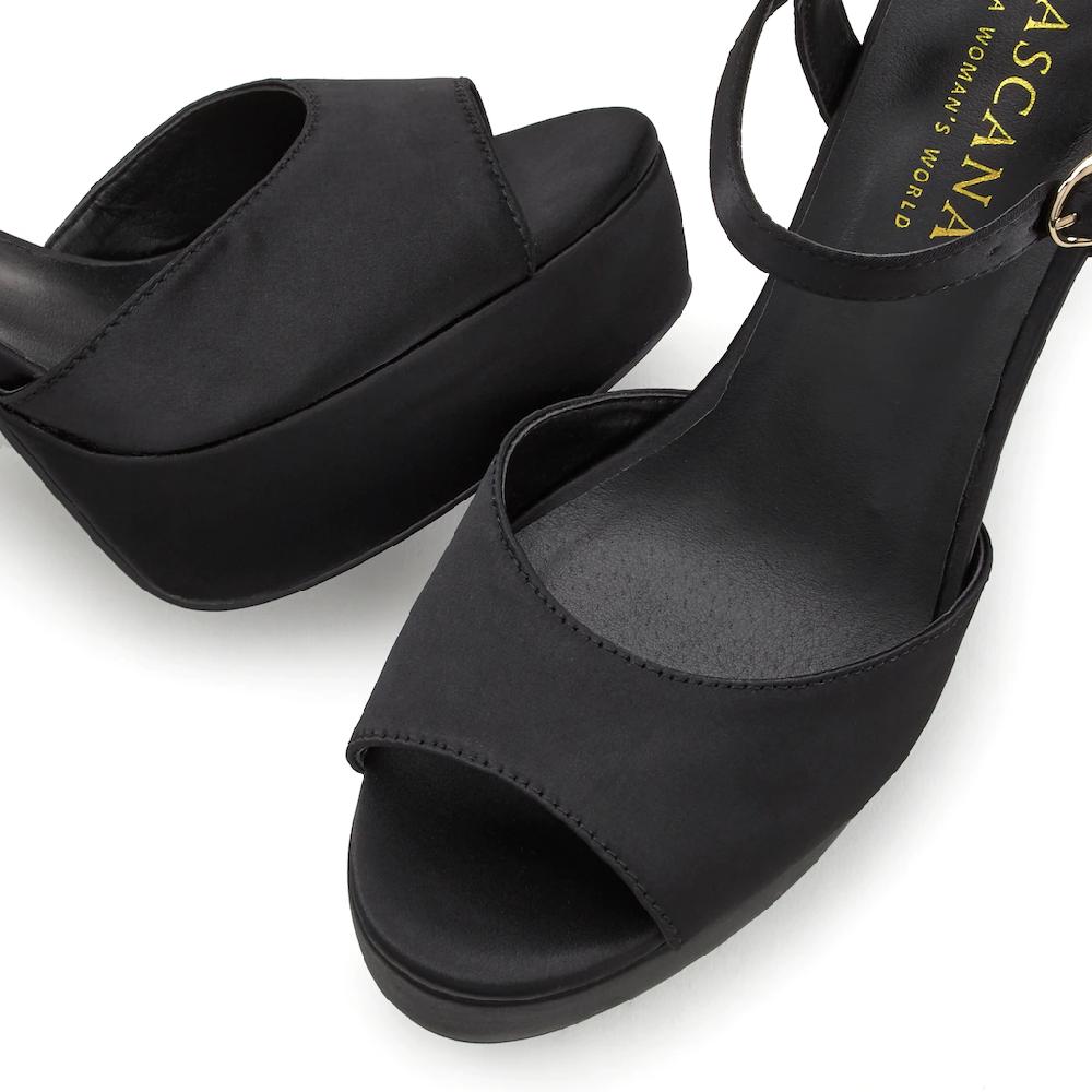 LASCANA Belle Affaire High-Heel-Sandalette Sandale Erotisch Offener Schuh Mit Peep-Toe Und Mit Plateau