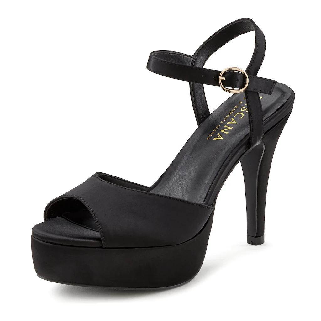 LASCANA Belle Affaire High-Heel-Sandalette Sandale erotisch offener Schuh mit Peep-Toe und mit Plateau