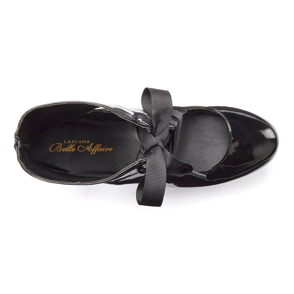 LASCANA Belle Affaire High-Heel-Schaftpumps Stiefelette Mit Plateau Lackoptik ▷ Für