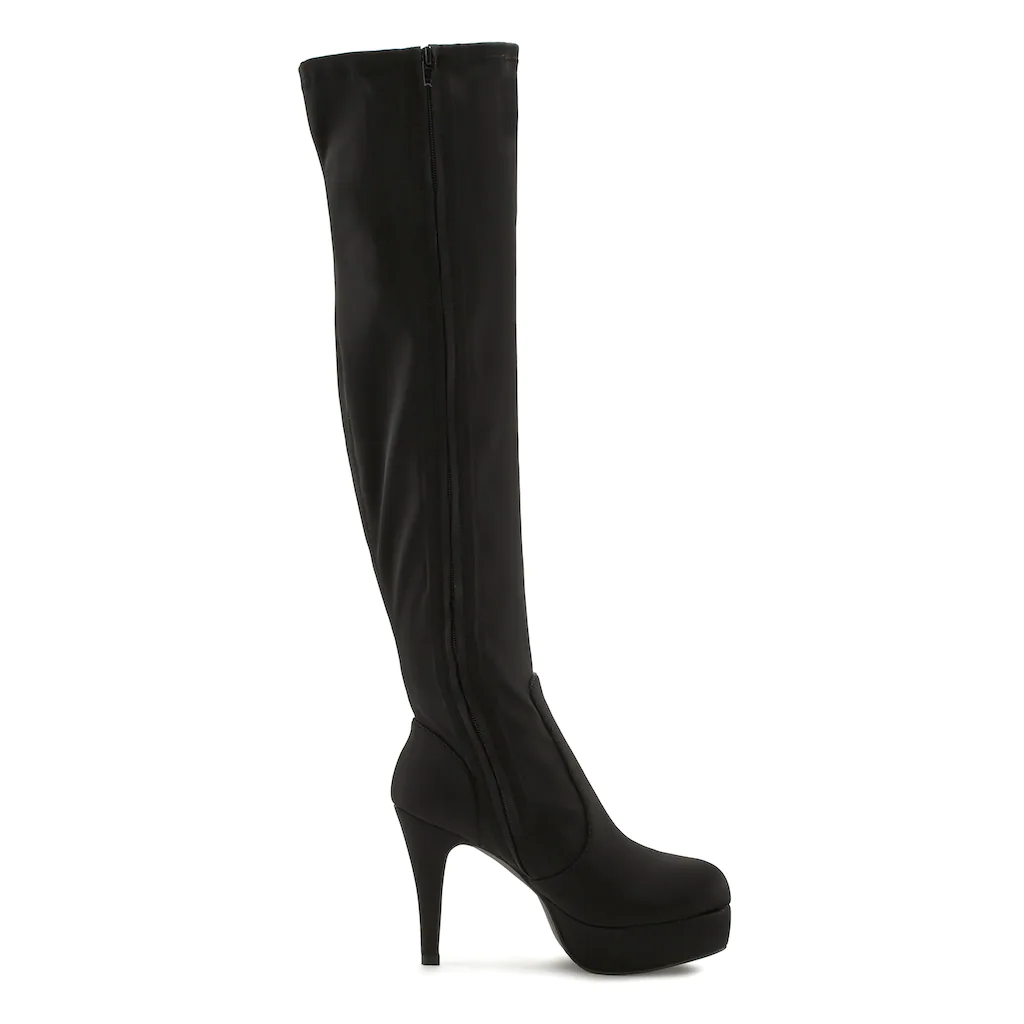 LASCANA Belle Affaire Overkneestiefel »Slouchy Boots« Mit Langem Schaft Plateau Und Reißverschluss High-Heel Stiefelette Online Bestellen