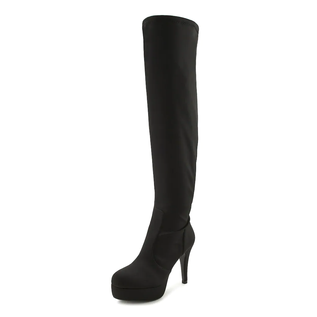 LASCANA Belle Affaire Overkneestiefel »Slouchy Boots« mit langem Schaft Plateau und Reißverschluss High-Heel Stiefelette online bestellen