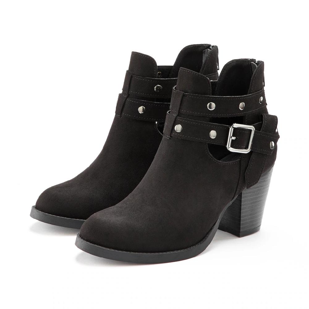 LASCANA Cowboy Stiefelette Cowboy Boots Western Stiefelette Ankleboots Mit Zierschnalle VEGAN Kaufen