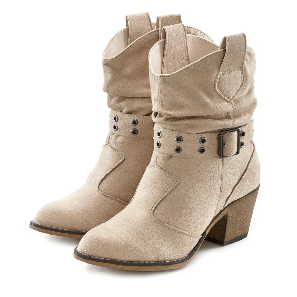 LASCANA Cowboy Stiefelette Cowboy Boots Western Stiefelette Ankleboots VEGAN Kaufen