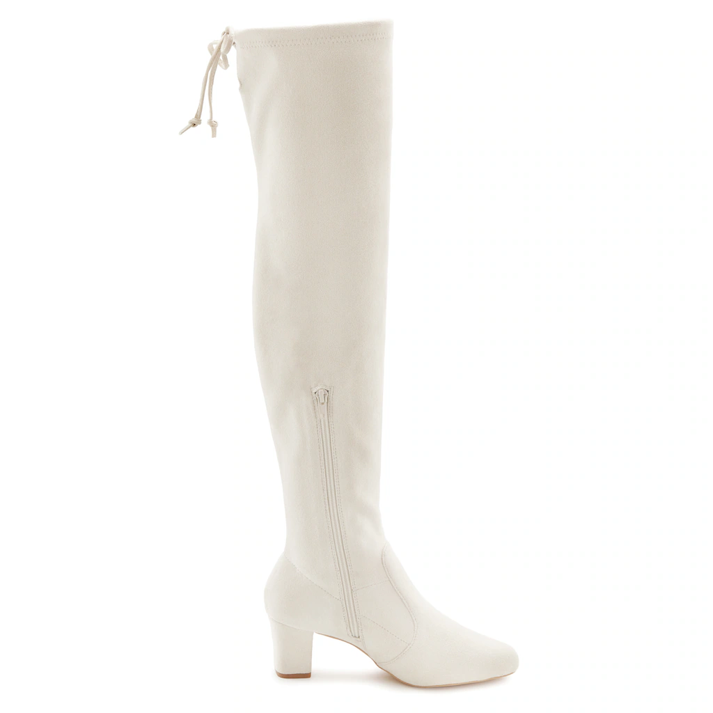 LASCANA Overkneestiefel »Slouchy Boots« Langschaft Stiefel Schlupf-Boot Weiches Stretchmaterial Blockabsatz Online Kaufen