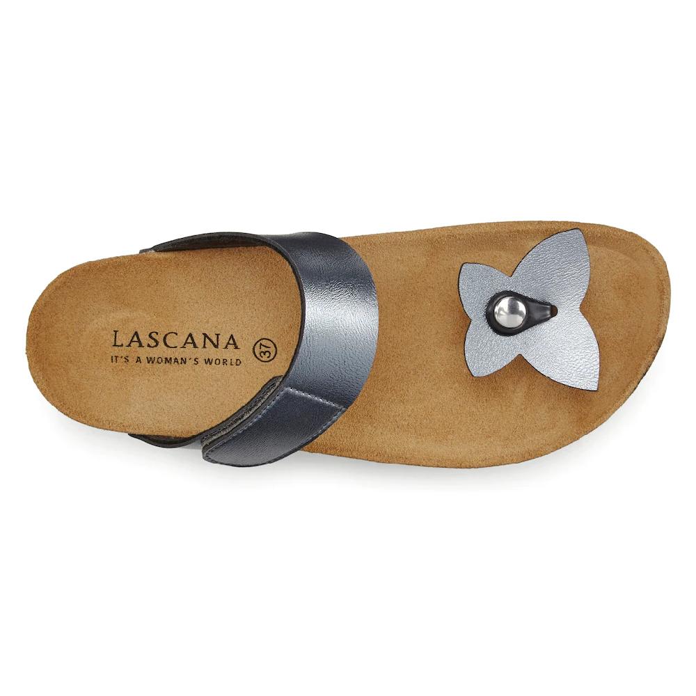 LASCANA Pantolette (3 Tlg.) Mule Sandale Offener Schuh Korkfußbett 2 Abnehmbare Oberteile Kaufen
