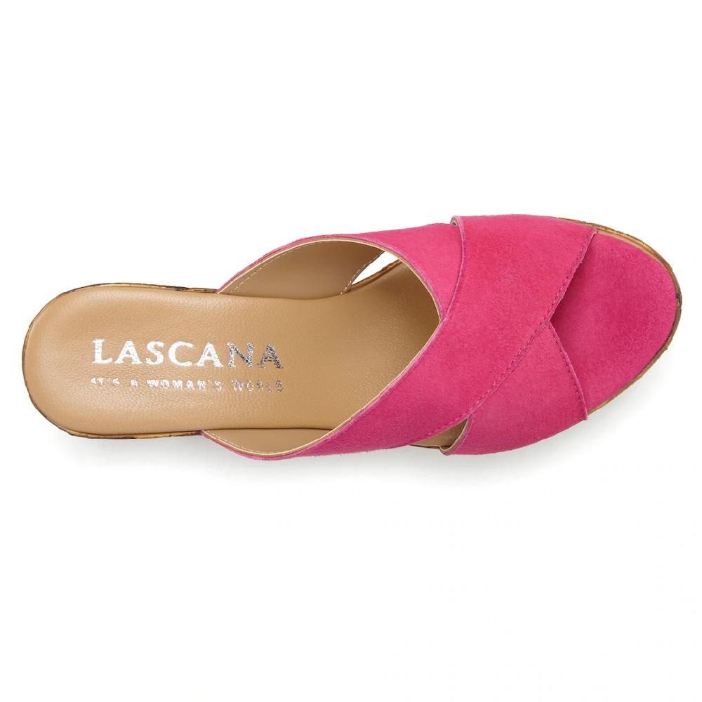 LASCANA Pantolette Mule Sandale Offener Schuh Aus Leder Mit Blockabsatz Online Kaufen