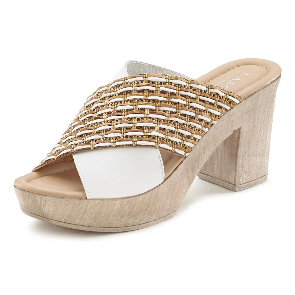 LASCANA Pantolette Mule Sandale offener Schuh mit Blockabsatz ▷ für