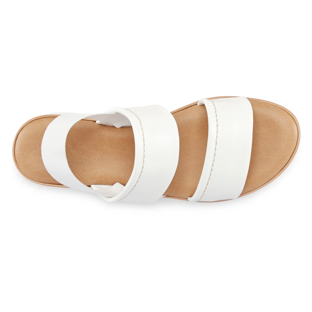 LASCANA Plateausandale Sandalette Aus Leder Mit Modisch Bequemer Plateausohle