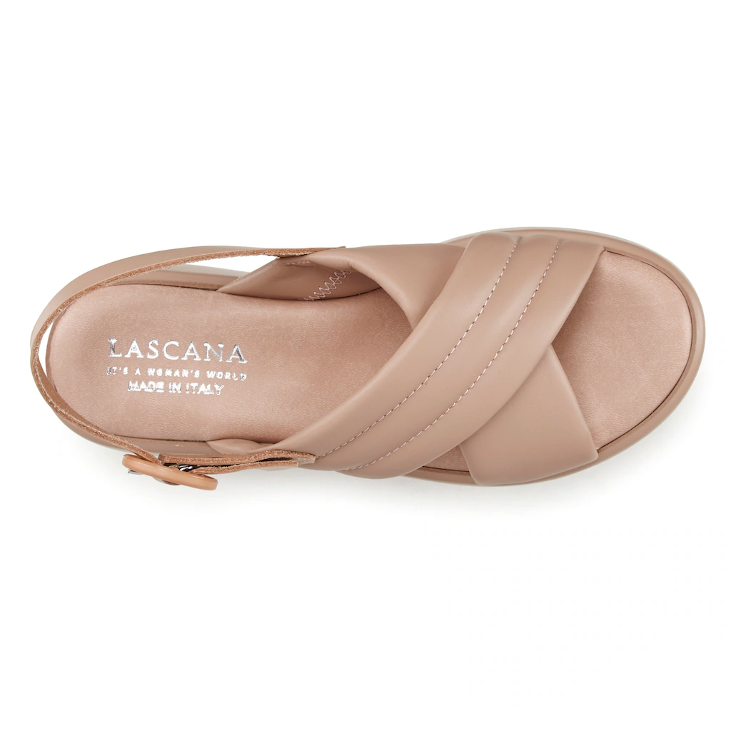 LASCANA Plateausandale Sandalette Aus Leder Mit Modischem Plateau ▷ Für