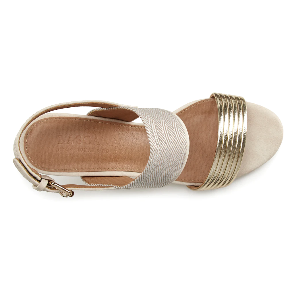 LASCANA Riemchensandalette Sandale Sommerschuh Mit Blockabsatz VEGAN Bestellen